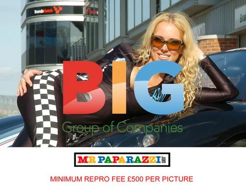BB Housemate Aisleyne at Brands Hatch