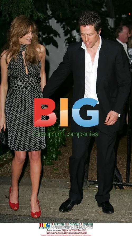 Hugh Grant and Jemima Khan at David Frost's Party