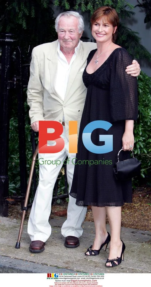 Emma Forbes and Father at David Frost's Summer Party