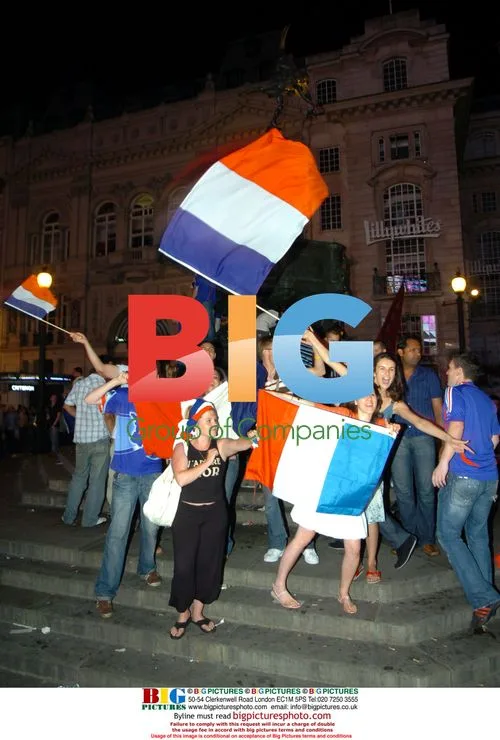 French fans celebrate World Cup final qualification