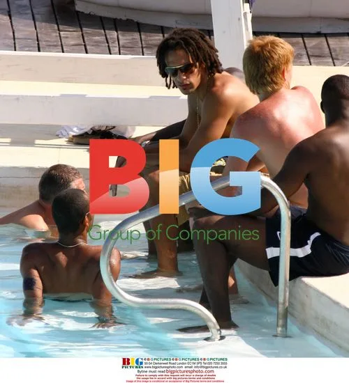 England Footballers Vacation in Spain