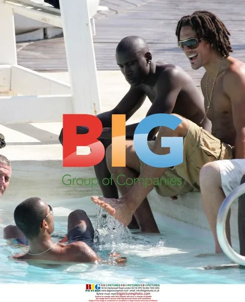 Ashley Cole and Rio Ferdinand Relax in Spain