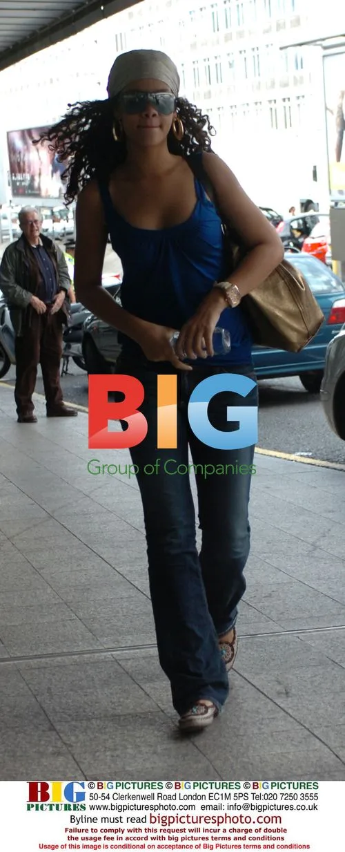 Singer Rhianna arrives at London's Waterloo station