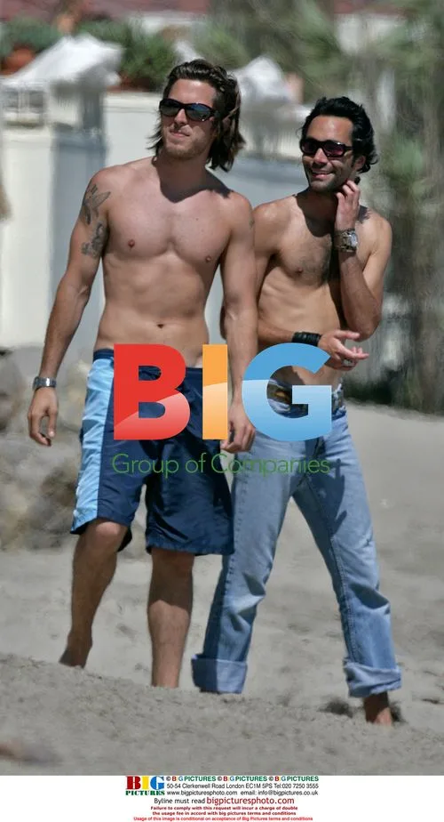 Lindsay Lohan with new boyfriend and friends at Malibu beach house