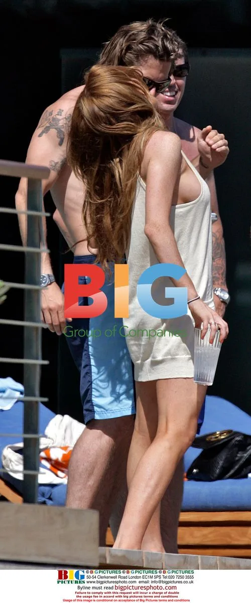Lindsay Lohan with new boyfriend Harry Morton