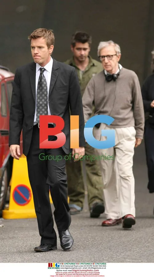 Colin Farrell and Ewan McGregor on Woody Allen film set