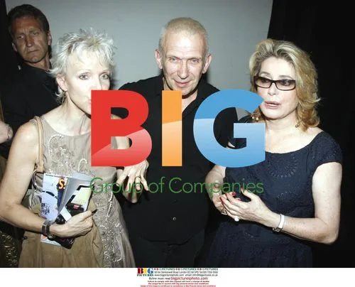 TONY MARSHALL, JEAN PAUL GAULTIER and CATHERINE DENEUVE at GAULTIER Haute Couture Show