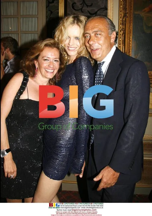 Caroline Gruosi-Scheufele, Eva Herzigova and Fawaz Gruosi at Ritz Party