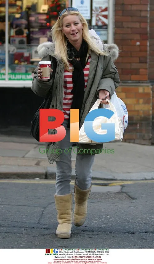 Denise Van Outen out shopping in London