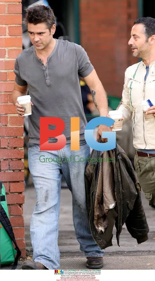 Colin Farrell on Woody Allen film set