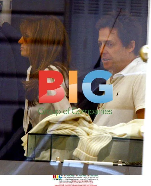 Hugh Grant and Jemima Khan Shop in Paris
