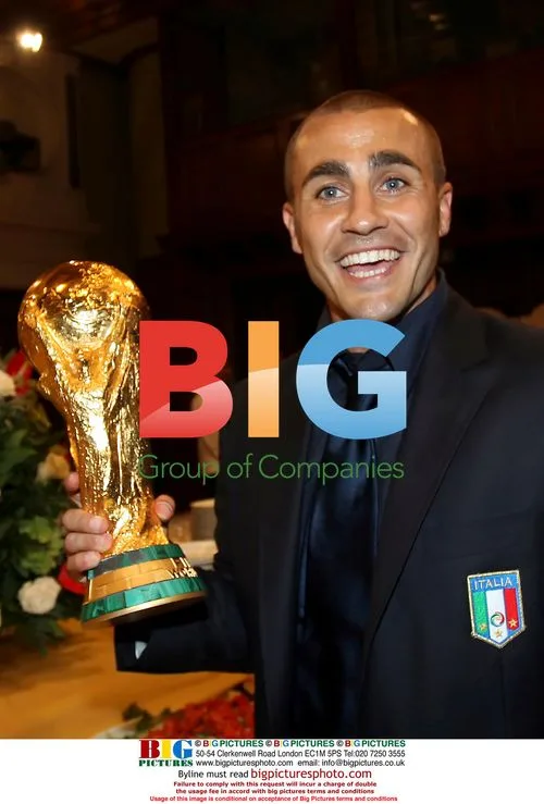Fabio Cannavaro with World Cup Trophy