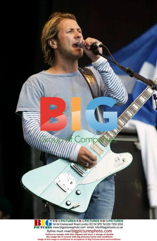 Feeder Frontman Grant Nicholas at T in the Park