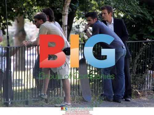 Actors Colin Farrell and Ewan McGregor on Woody Allen film set