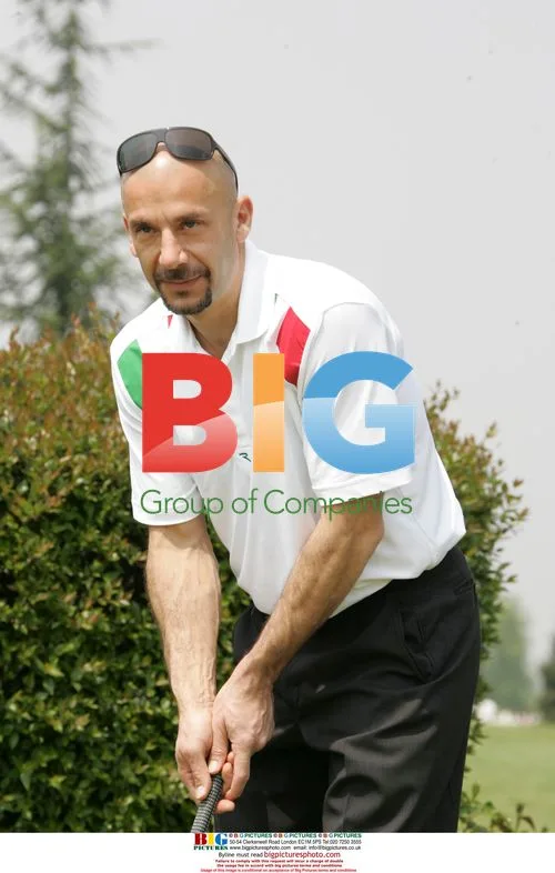 Chelsea football stars play golf in Milan