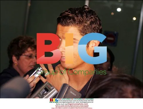 Cristiano Ronaldo and Merche Romero at Madeira Airport