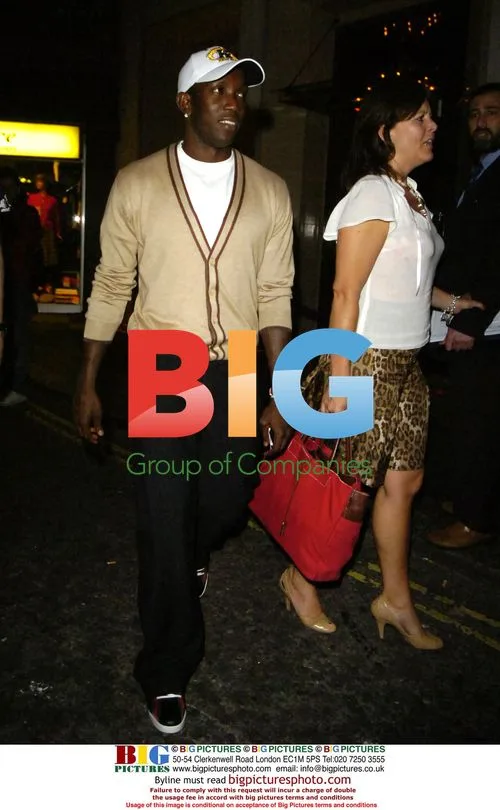 Footballer Dwight York at Movida club in London
