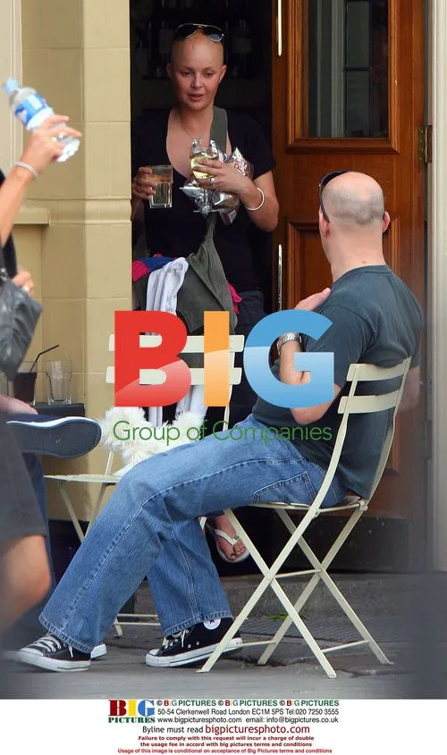 TV presenter Gail Porter at pub in London