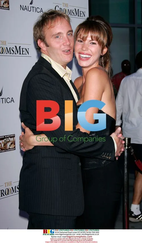 Nikki Cox and Jay Mohr at 'The Groomsmen' Premiere