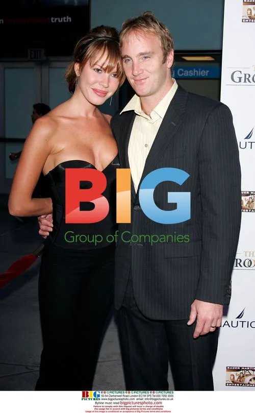 Nikki Cox and Jay Mohr at 'The Groomsmen' Premiere