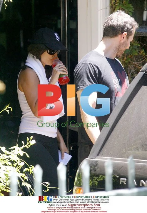 Penelope Cruz Attached to Gatorade After Workout