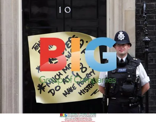 Travis Band Protest G8 at 10 Downing St