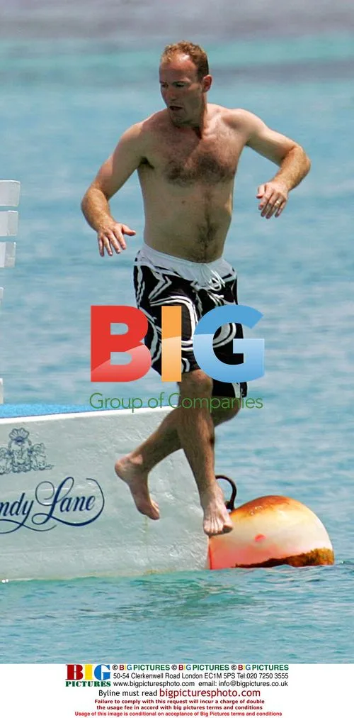 Alan Shearer on holiday in Barbados