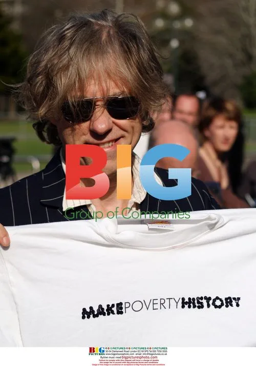 Sir Bob Geldof Promotes Poverty Campaign