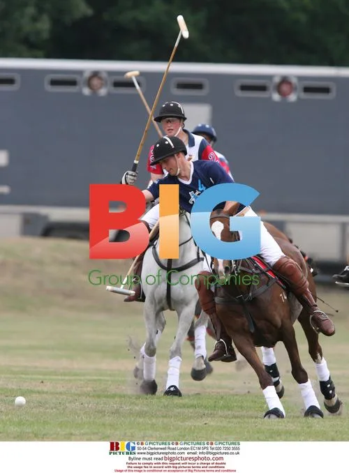 Prince William and Prince Harry play polo at Sandhurst