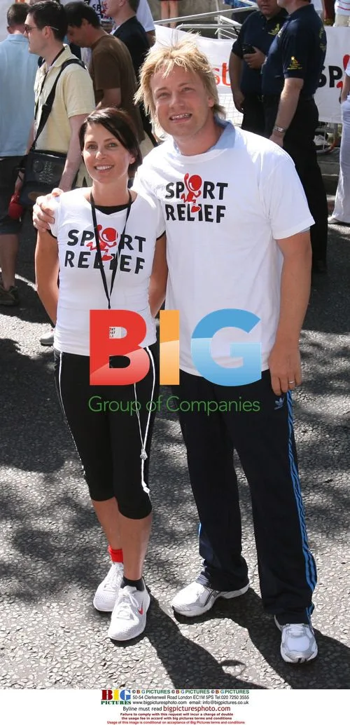 Celebrity runners at Sport Relief event