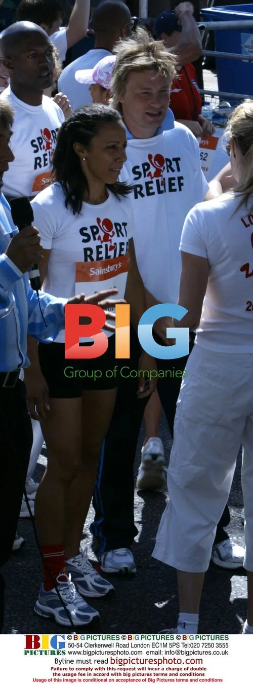 Celebrities Run Sport Relief Mile