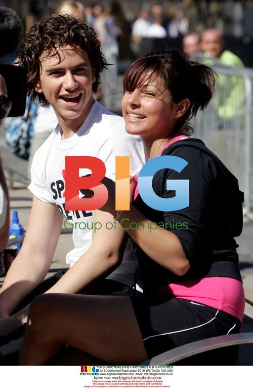 Celebrities at Sport Relief Mile in Manchester
