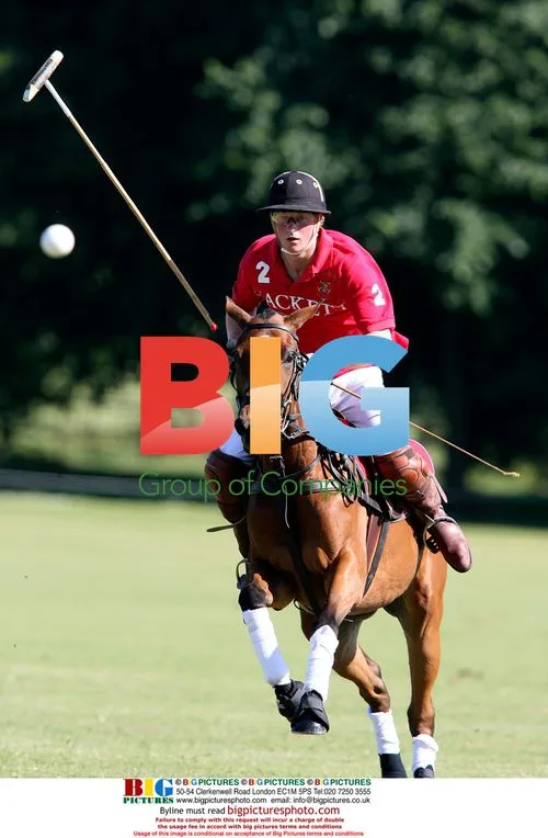 Prince William playing polo in Wiltshire