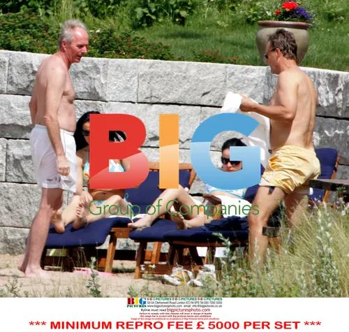 Sven Goran Eriksson with friends in Sweden