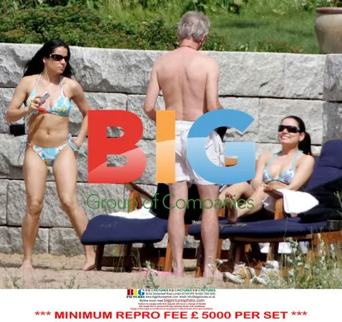 Sven Goran Eriksson with friends in Sweden