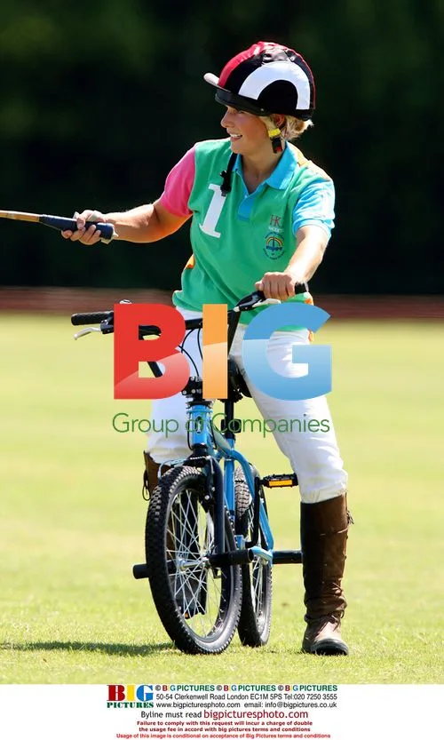 Zara Phillips playing polo and riding BMX