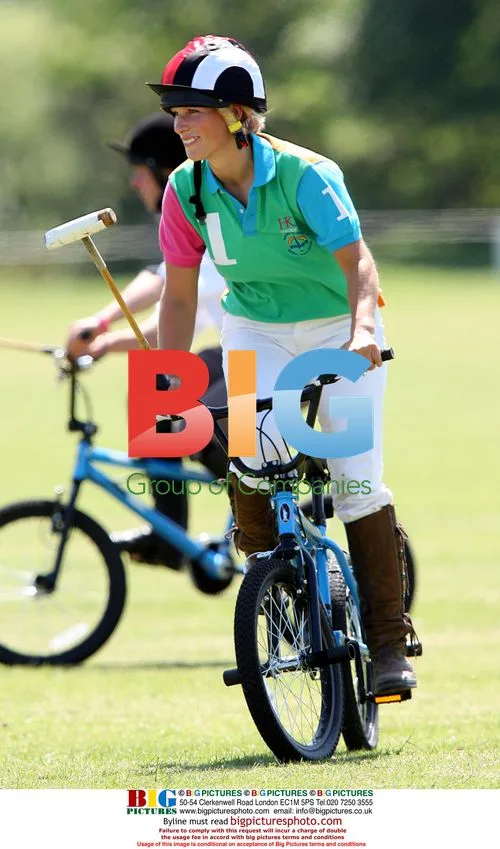 Zara Phillips plays polo and rides BMX