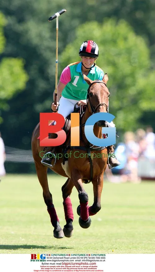 Zara Phillips plays polo and rides BMX at Tidworth Polo Club