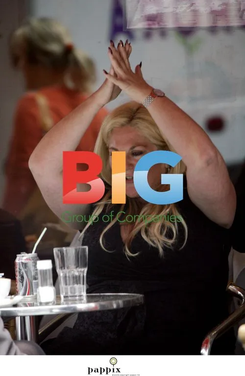 Vanessa Feltz Gestures Passionately with Friend