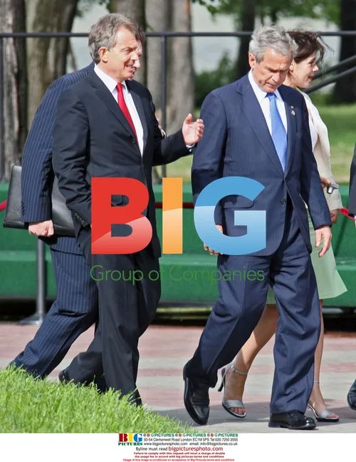 Blair and Bush at G8 Summit