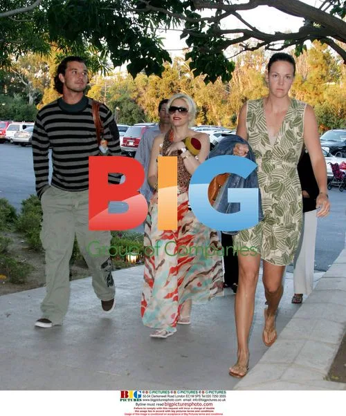 Gwen Stefani with family at charity event