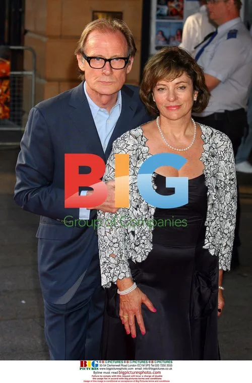 Bill Nighy and wife at Stormbreaker premiere