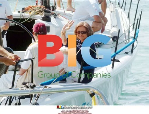 King Juan Carlos and Queen Sofia at Breitling Regatta