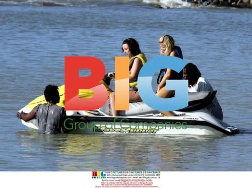 Sophie Howard and Charlotte Marshall on Jetski