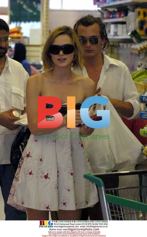 Keira Knightley and Rupert Friend shopping in London