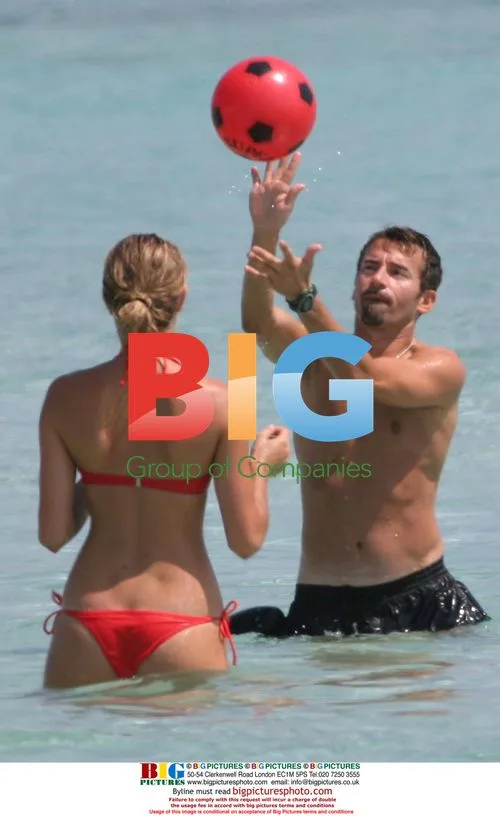 Naomi Campbell's ex Max Biaggi on holiday