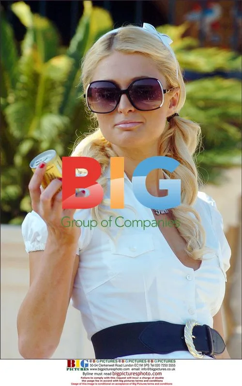 Paris Hilton Promotes Champagne in a Can
