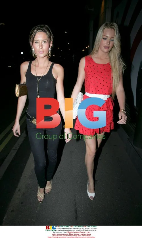 Models Samantha Rowley and Jasmine Lennard at London Nightclub