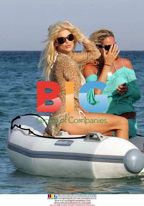 Victoria Silvstedt Boat Ride in France