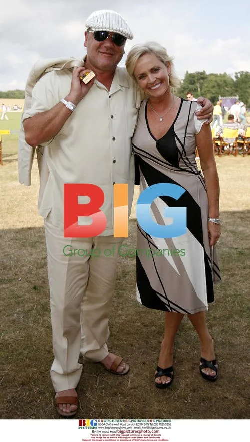 Ray Winstone and Wife at Veuve Clicquot Gold Cup